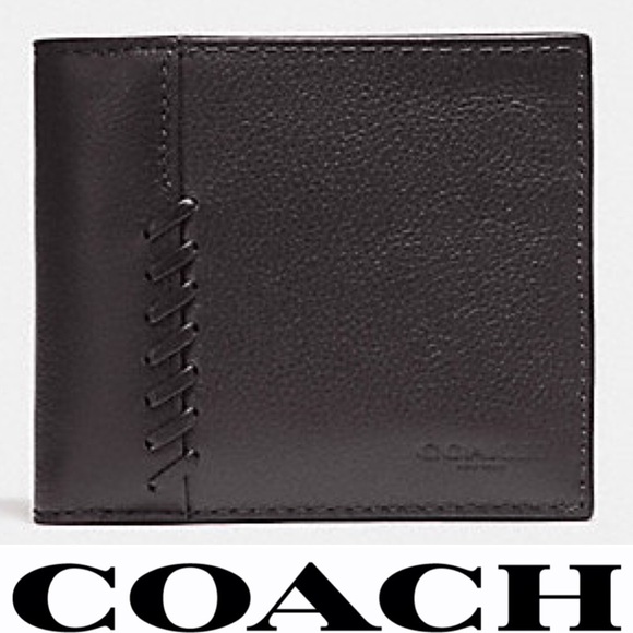 Coach Other - COACH Men's Leather 3-IN-1 Wallet With Baseball